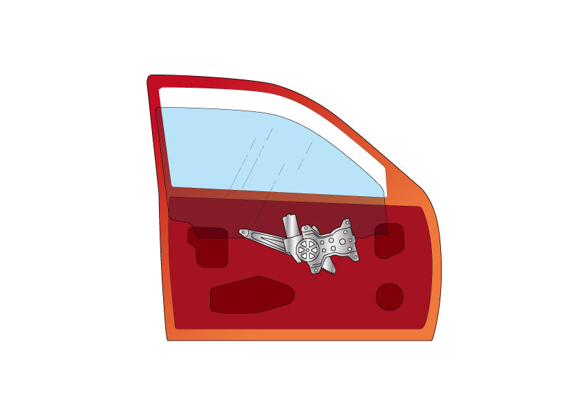 Han Yale arm window regulator