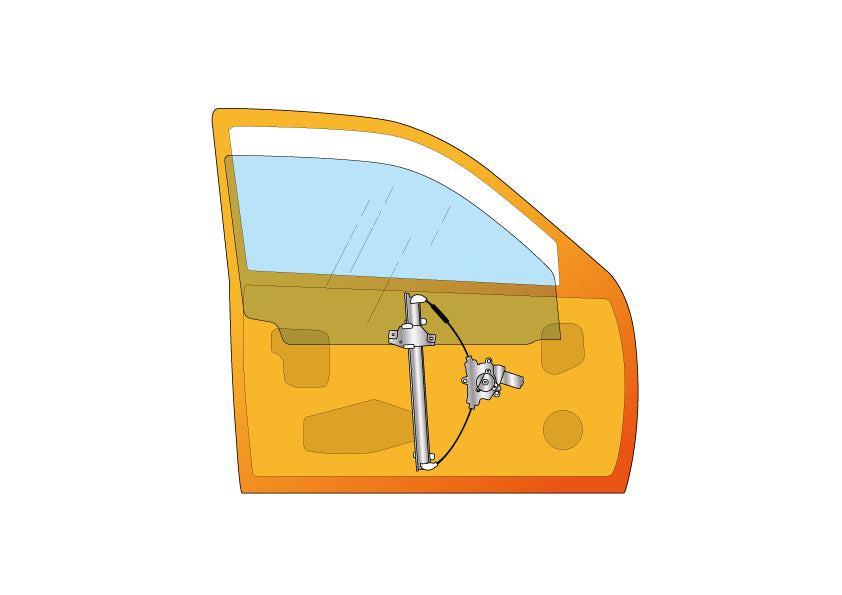 Han Yale single cable window regulator