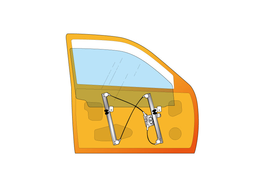 Han Yale double cable window regulator