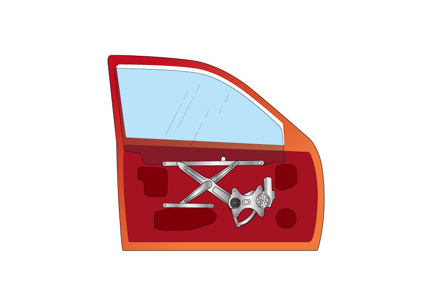 Han Yale scissors window regulator